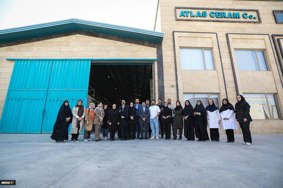 بازدید خبرنگاران و فعالان رسانه‌ای از شرکت نانویی اطلس سرام تولیدکننده آجرهای دیرگداز نیروگاهی
 2